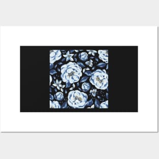 Blue Flowers Posters and Art